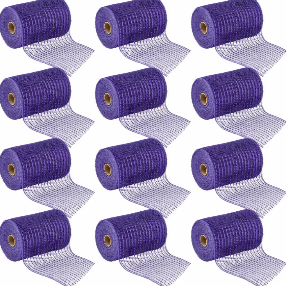 12 Pack: 5.5" x 45ft. Mesh Wide Ribbon by Celebrate It® Occasions™