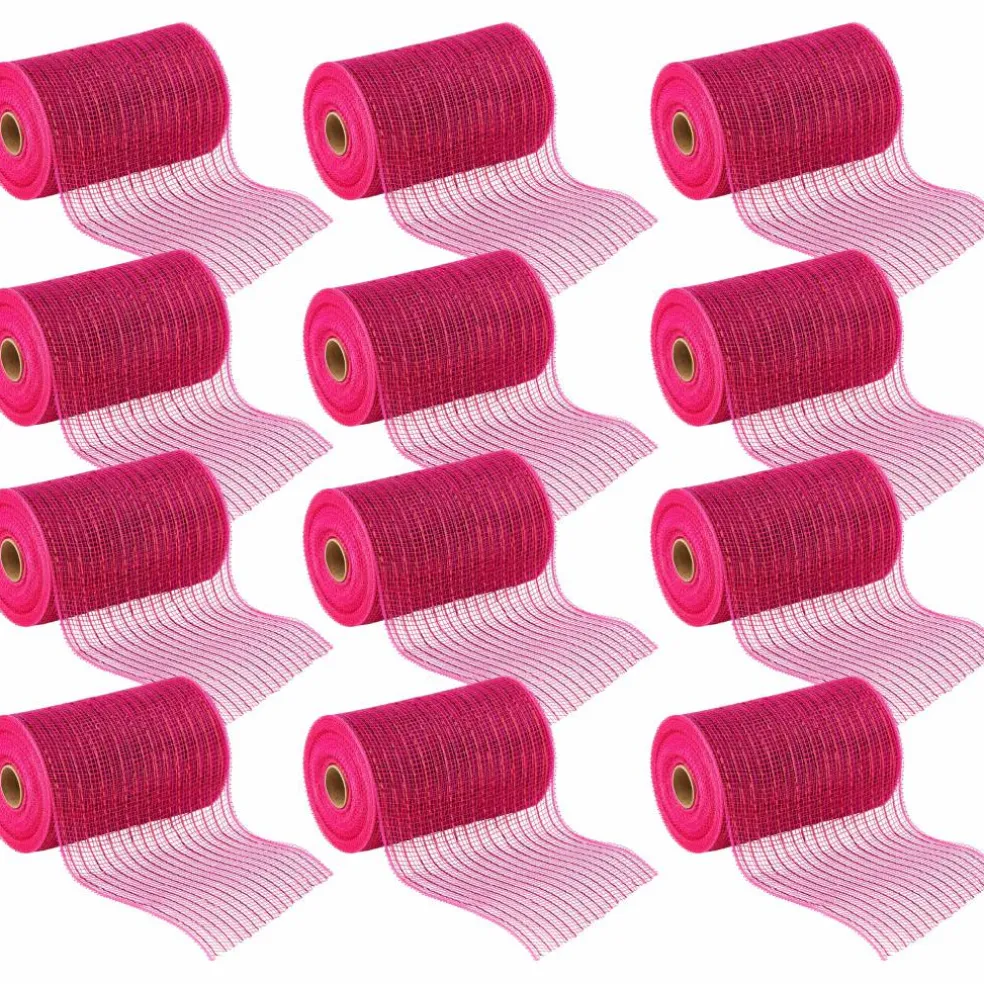 12 Pack: 5.5" x 45ft. Mesh Wide Ribbon by Celebrate It® Occasions™