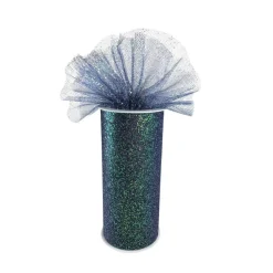 12 Pack: 6" x 8yd. Iridescent Chunky Glitter Tulle by Celebrate Itâ„¢