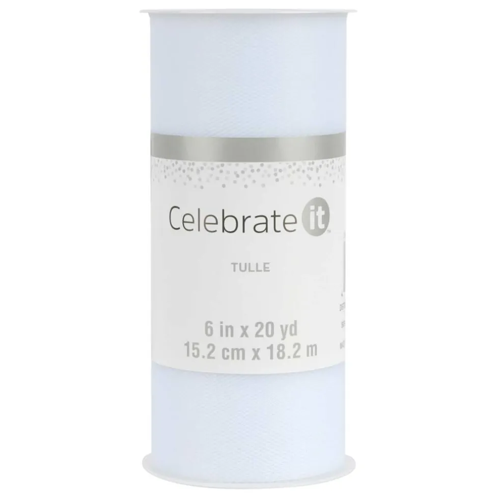 24 Pack: 6" x 20yd. Solid Tulle Fabric by Celebrate It™ Occasions™