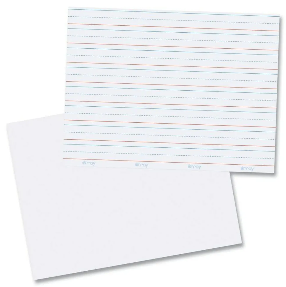 Pacon GoWrite 8.25 x 11 Dry Erase Learning Boards - White Surface (5/Pack)