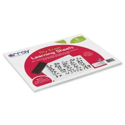 Pacon GoWrite 8.25 x 11 Dry Erase Learning Boards - White Surface (5/Pack)