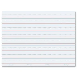 Pacon GoWrite 8.25 x 11 Dry Erase Learning Boards - White Surface (5/Pack)