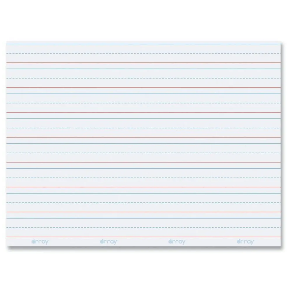 Pacon GoWrite 8.25 x 11 Dry Erase Learning Boards - White Surface (5/Pack)