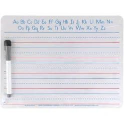 Pacon 5 Pack 9" x 12"  Ruled & Plain, 2-Sided Handwriting Dry Erase Whiteboards