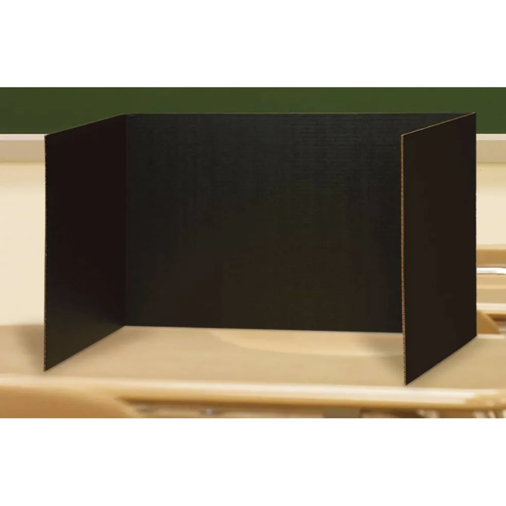 Pacon® 48" x 16" Black Privacy Boards, 2 Packs of 4
