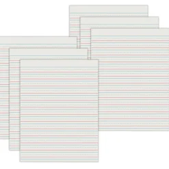 Pacon® 8.5" x 11" Skip-A-Line Short Ruled Newsprint Handwriting Paper, 3 Packs of 500 Sheets