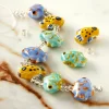 Painted Ceramic Fish Beads, 17mm by Bead Landing™