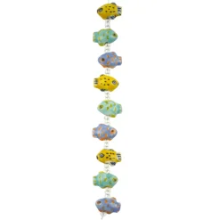 Painted Ceramic Fish Beads, 17mm by Bead Landing™