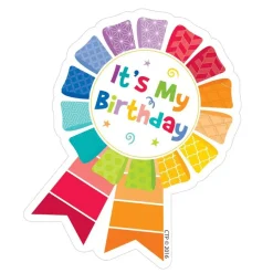 Painted Palette Happy Birthday Badge, 36 Per Pack, 6 Packs