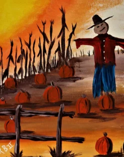 Paint Kit - Stanley's Pumpkin Patch Acrylic Painting Kit & Video Lesson, Fall Paint Party, DIY Craft Kit, Beginner Painting, At Home Paint Kit