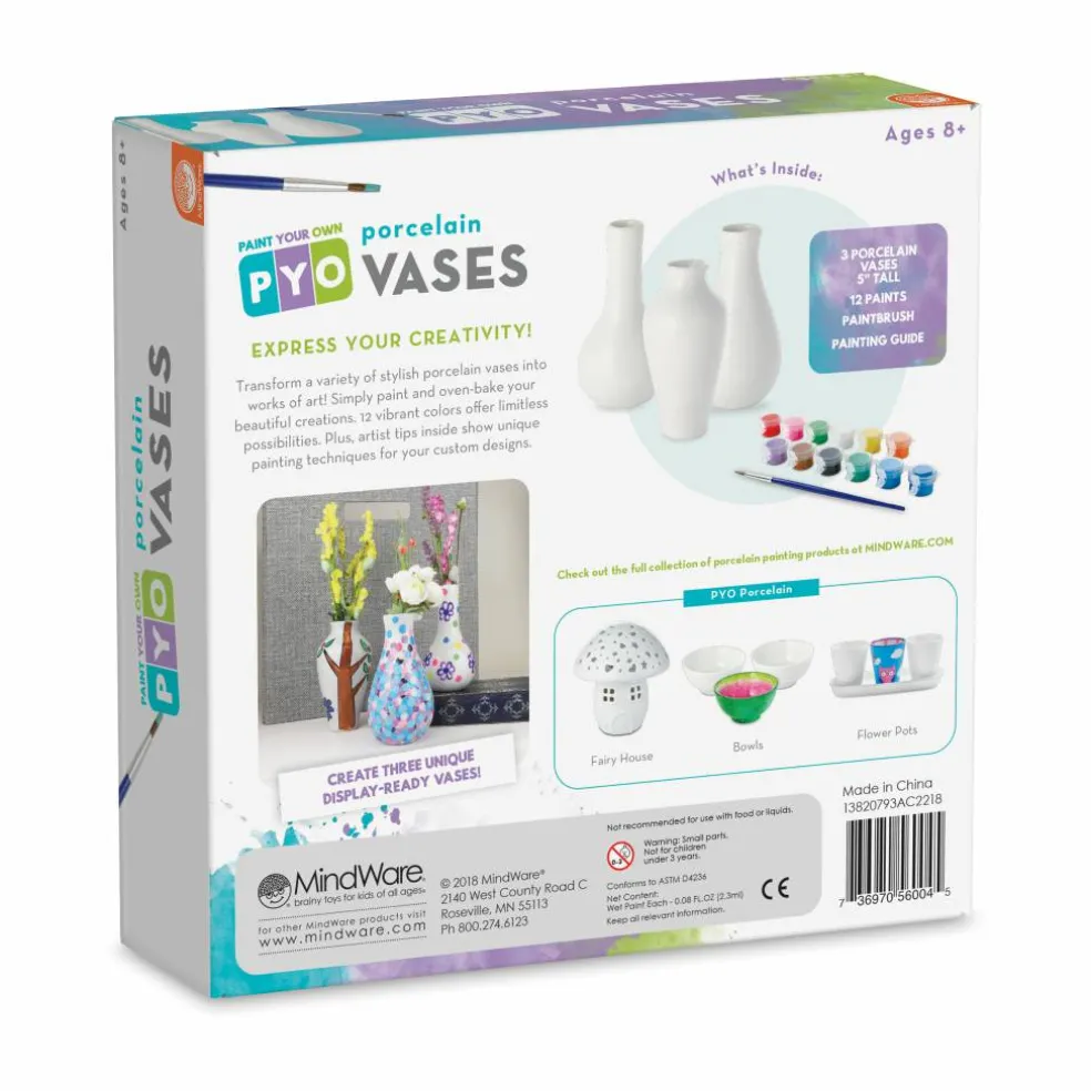 Paint Your Own Porcelain Vases