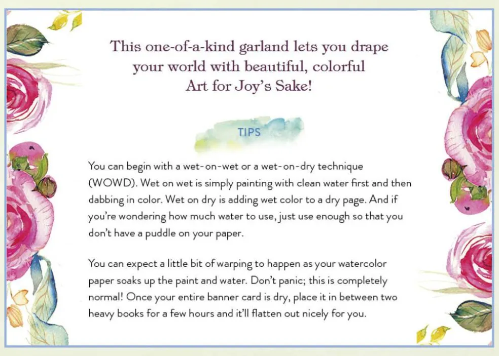 Paint-Your-Own Watercolor Garland