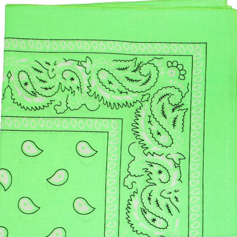 Paisley 100% Cotton Double Sided Bandana - 22 inches