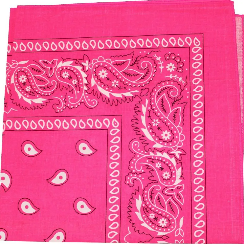 Paisley 100% Cotton Double Sided Bandana - 22 inches