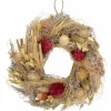 11" Pampas Grass & Dried Floral Spring Wreath