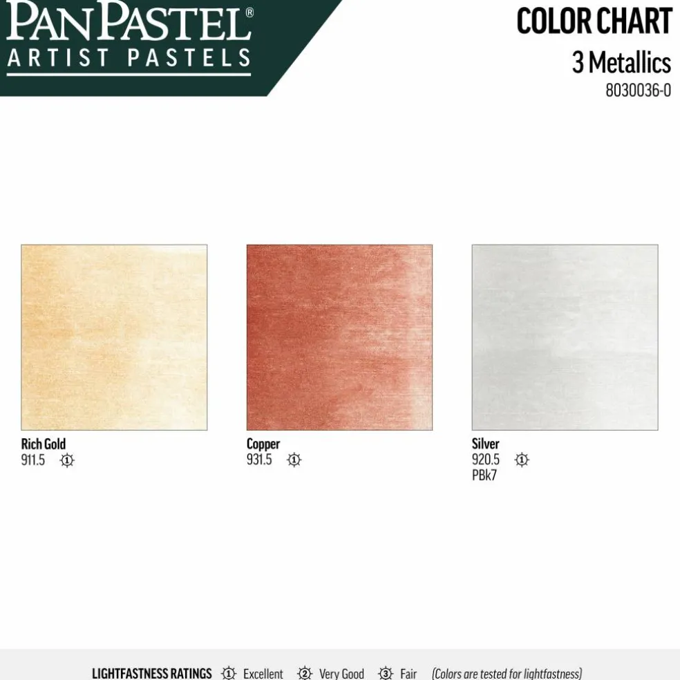 PanPastel® Metallic Artist Pastels