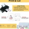 Papel Transfer Ink Jet GLITTER for Dark & Light Fabrics Sheets 8.5"x11"