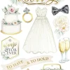 Paper House Our Wedding Dimensional Stickers