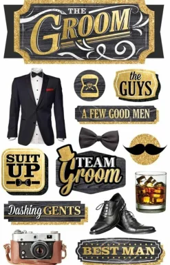 Paper House The Groom Dimensional Stickers