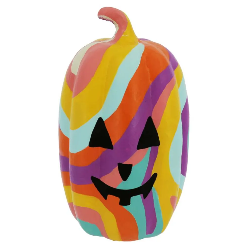 12.25" Paper Mache Smiling Jack-O'-Lantern Tabletop Décor by Ashland®