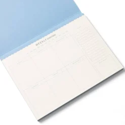 Papier 9.5" x 7" Floral Checkerboard Undated Weekly Desk Planner