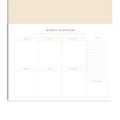 Papier 9.5" x 7" Joy Undated Weekly Desk Planner