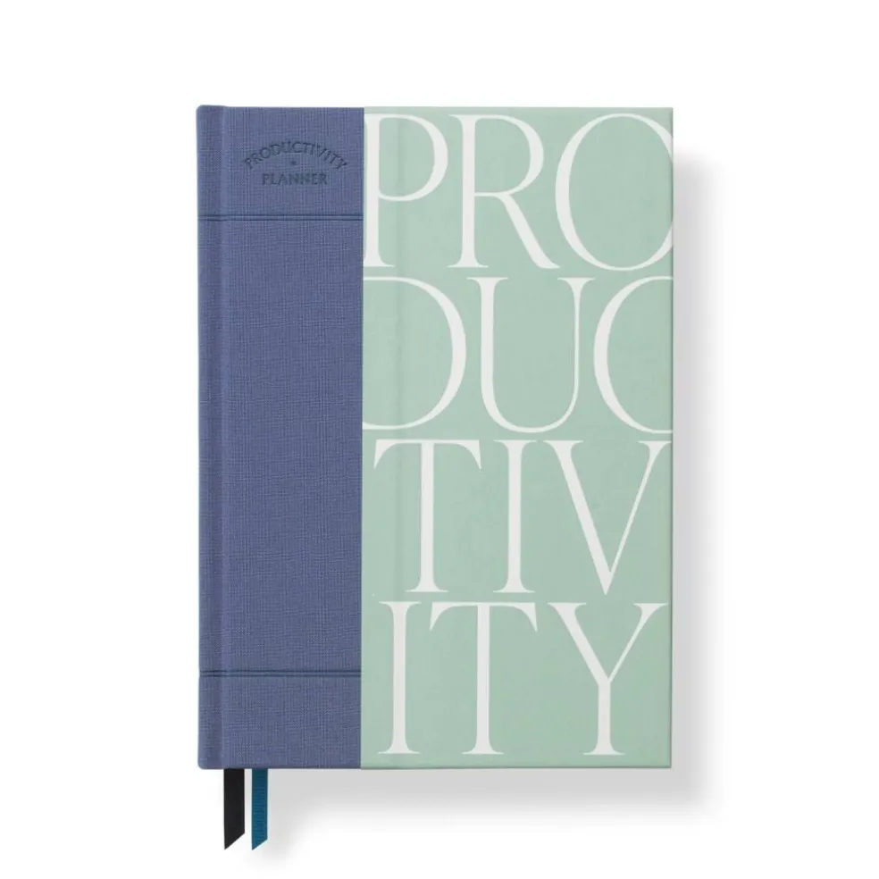 Papier 6" x 8.5" Modern Serif Hardcover Undated Daily Productivity Planner