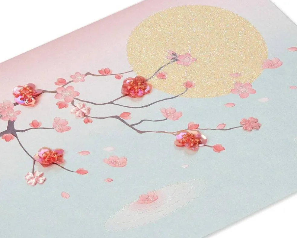 Papyrus Blank Card (Cherry Blossoms)