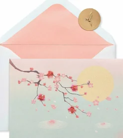 Papyrus Blank Card (Cherry Blossoms)