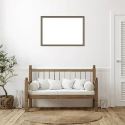 Parisian Silver Framed Dry Erase Magnetic Board
