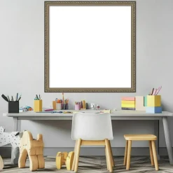 Parisian Silver Framed Dry Erase Magnetic Board