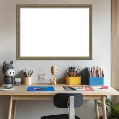 Parisian Silver Framed Dry Erase Magnetic Board