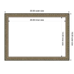 Parisian Silver Framed Dry Erase Magnetic Board