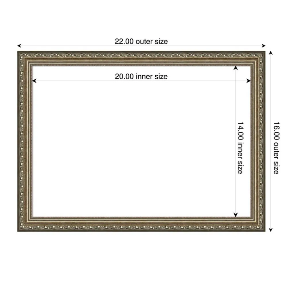 Parisian Silver Framed Dry Erase Magnetic Board