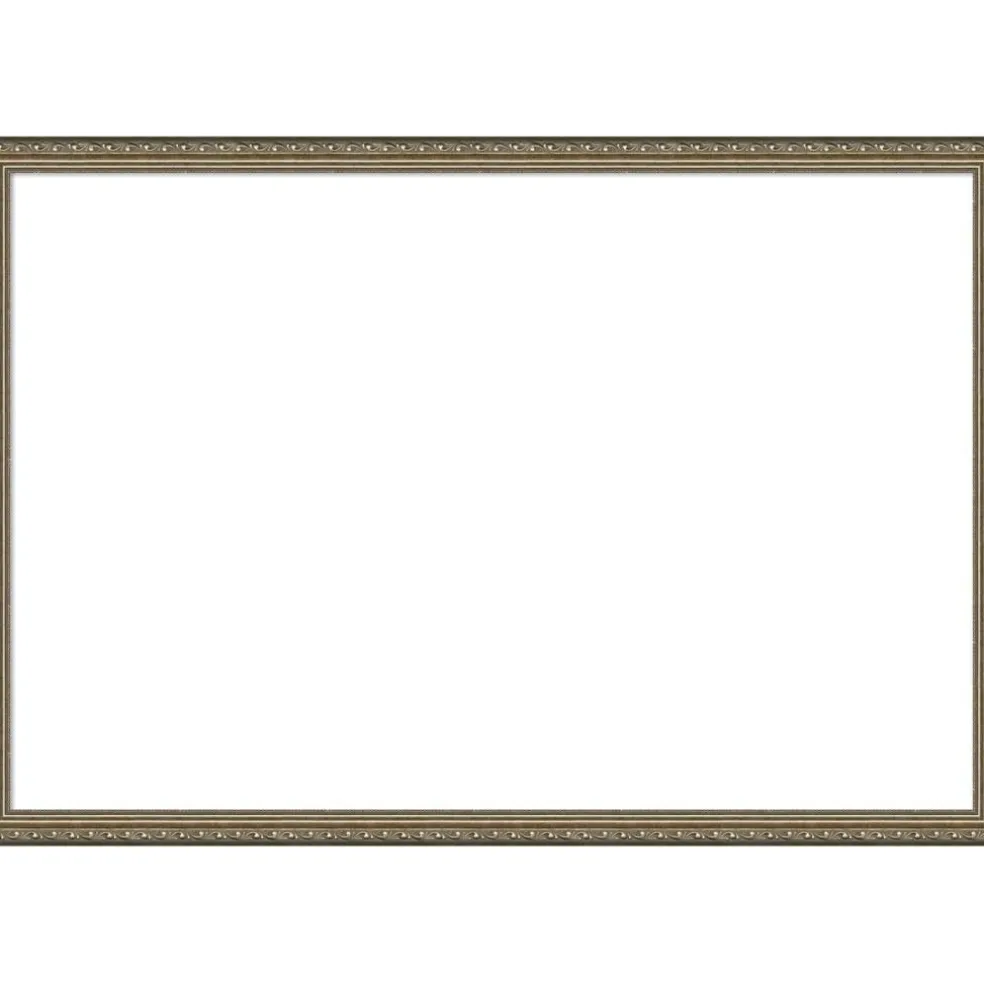 Parisian Silver Framed Dry Erase Magnetic Board