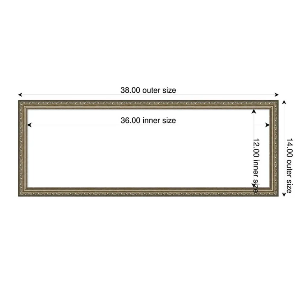 Parisian Silver Framed Dry Erase Magnetic Board