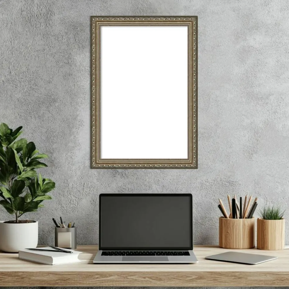 Parisian Silver Framed Dry Erase Magnetic Board