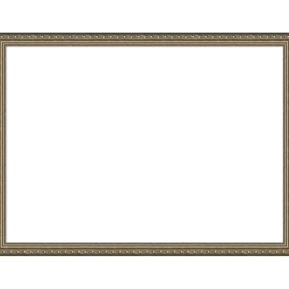 Parisian Silver Framed Dry Erase Magnetic Board
