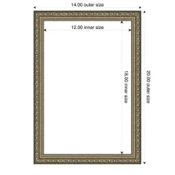 Parisian Silver Framed Dry Erase Magnetic Board