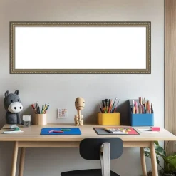 Parisian Silver Framed Dry Erase Magnetic Board