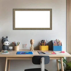 Parisian Silver Framed Dry Erase Magnetic Board