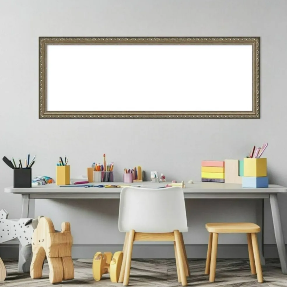 Parisian Silver Framed Dry Erase Magnetic Board