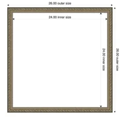 Parisian Silver Framed Dry Erase Magnetic Board