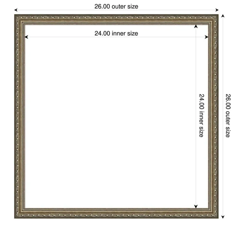 Parisian Silver Framed Dry Erase Magnetic Board