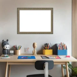 Parisian Silver Framed Dry Erase Magnetic Board