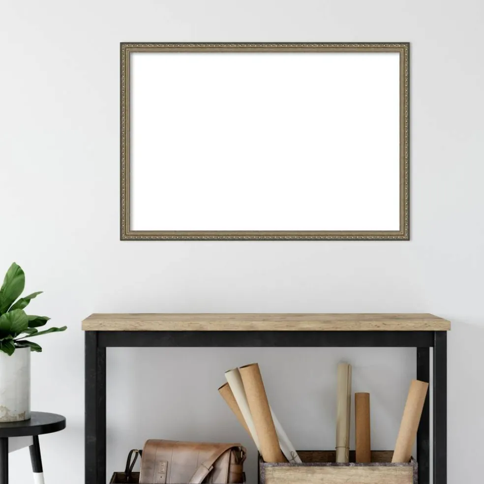 Parisian Silver Framed Dry Erase Magnetic Board