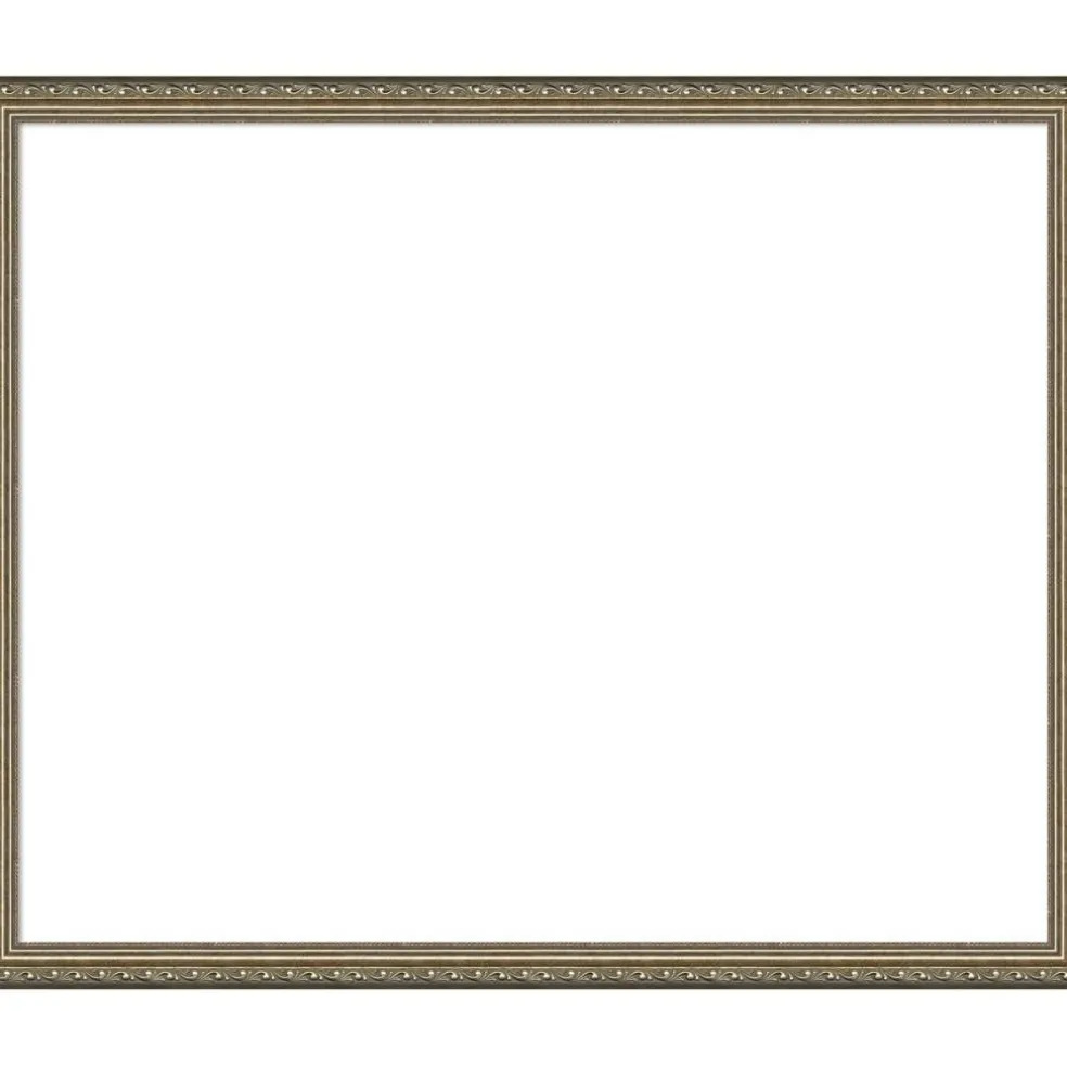 Parisian Silver Framed Dry Erase Magnetic Board