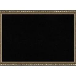 Parisian Silver Wood Framed Corkboard, Black Cork