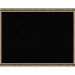 Parisian Silver Wood Framed Corkboard, Black Cork